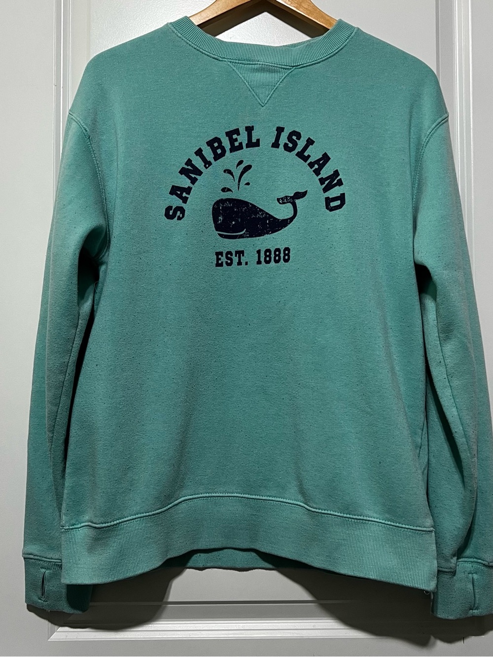 Ocean Beach Women’s Sanibel Island Crewneck Sweatshirt in Tropical Turquoise